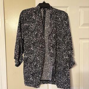 The Limited Black and White Print Blazer